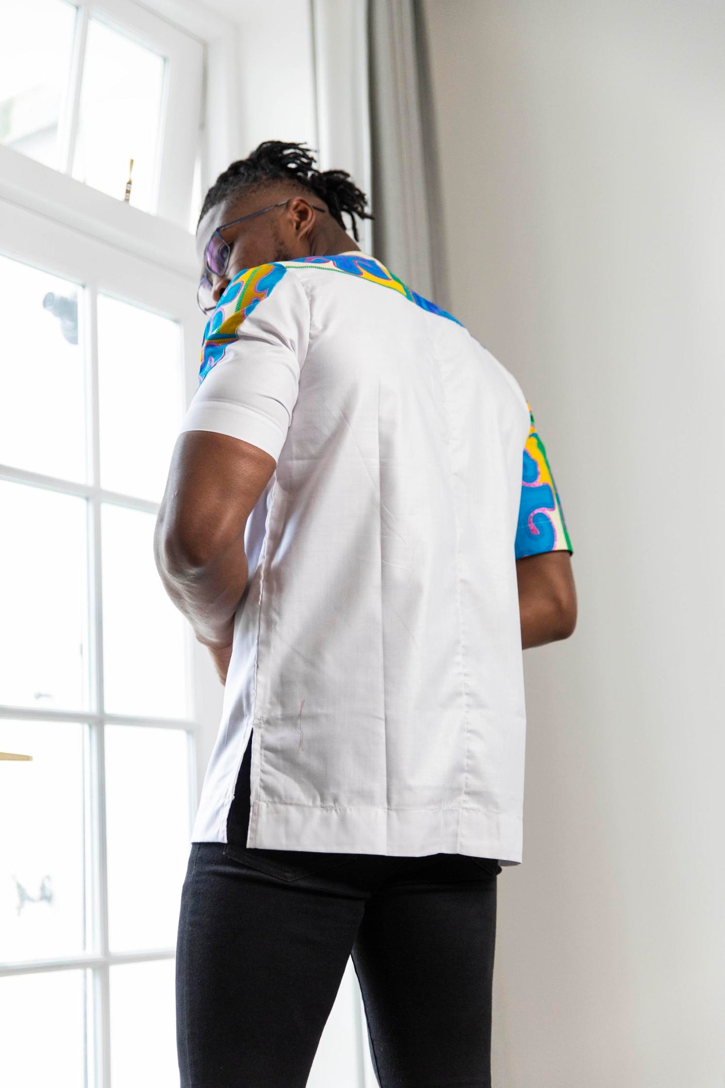 Aobi Kente Print Men's Shirt
