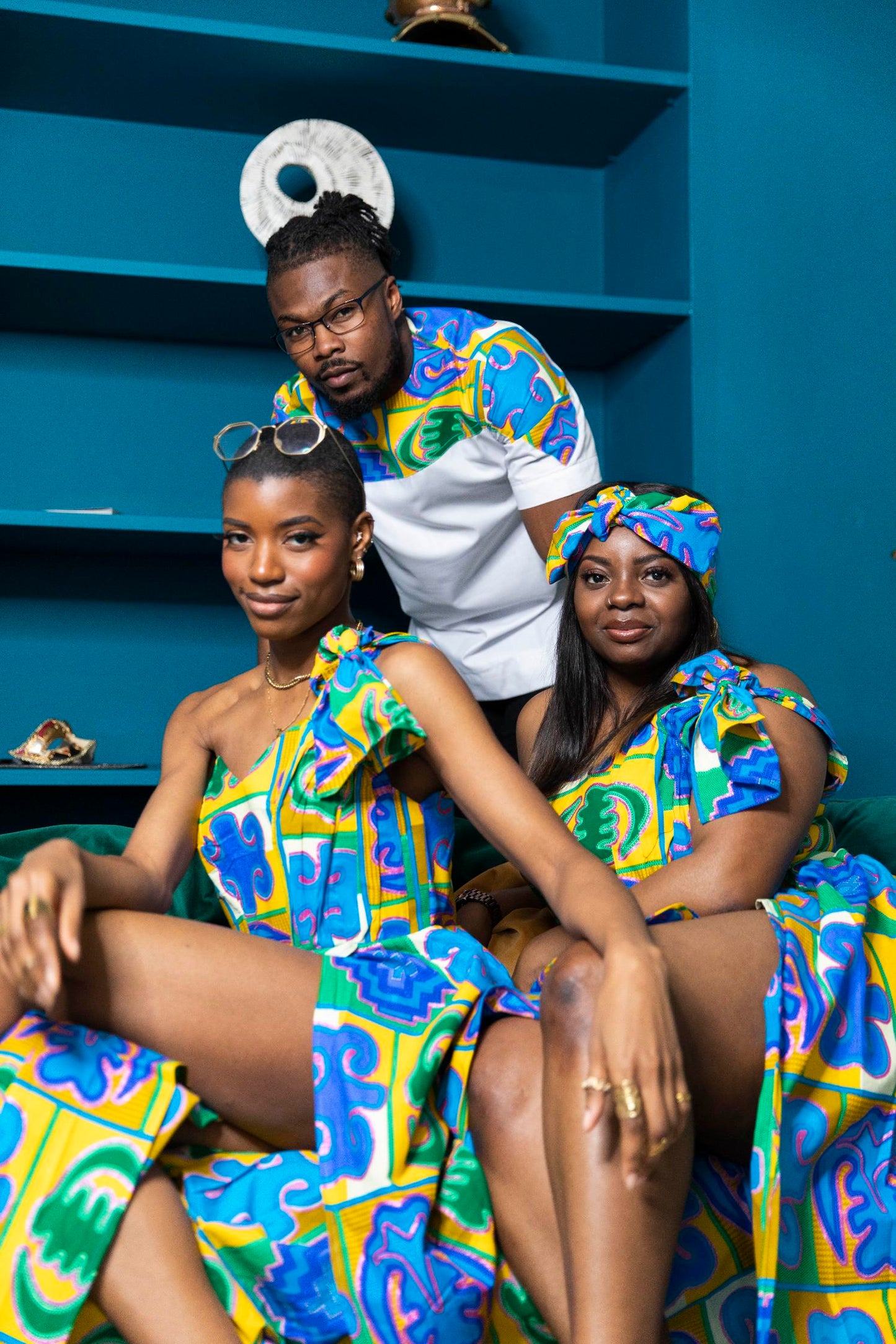 Aobi Kente Print Men's Shirt