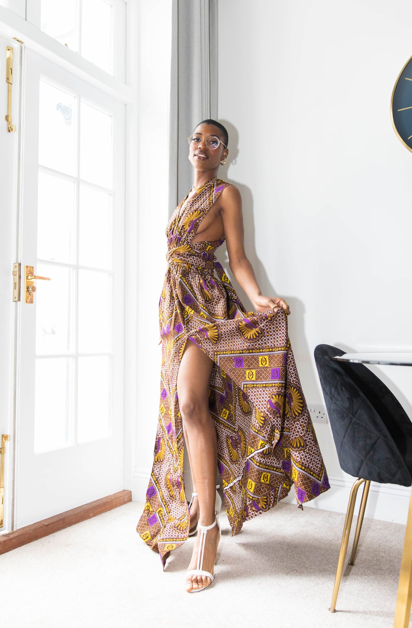 Makena African Print Dress