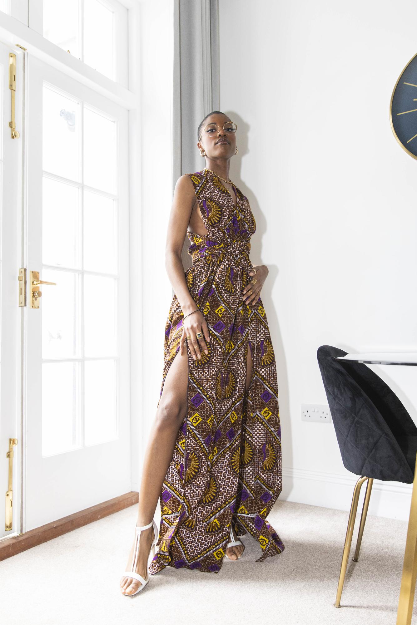 Makena African Print Dress