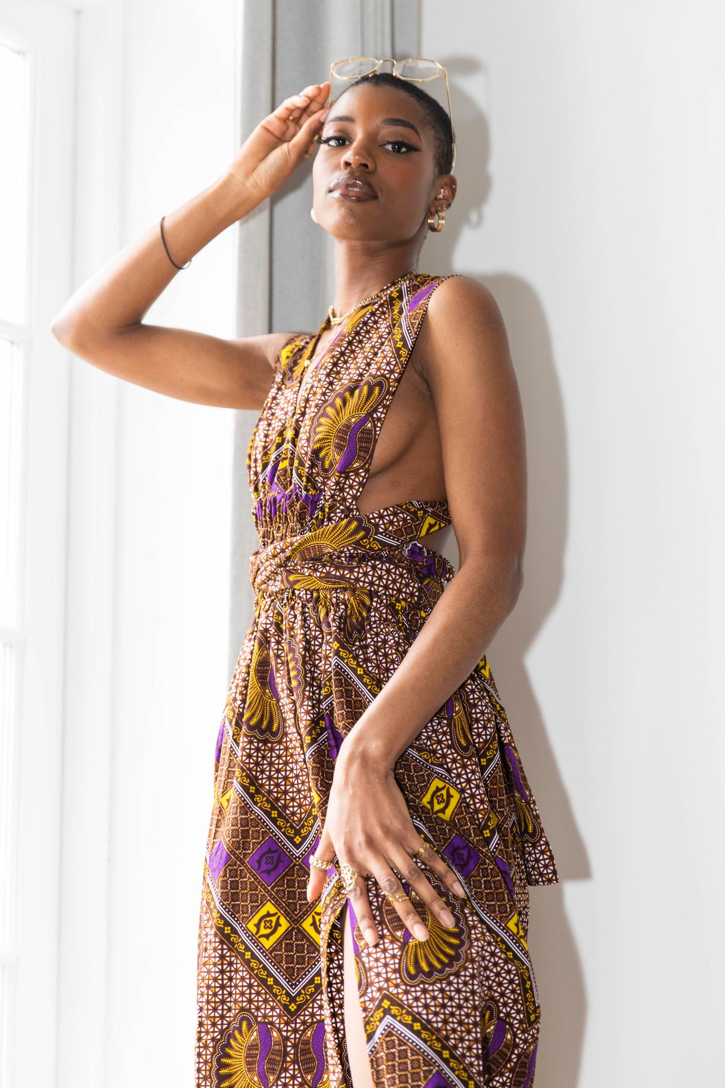 Makena African Print Dress