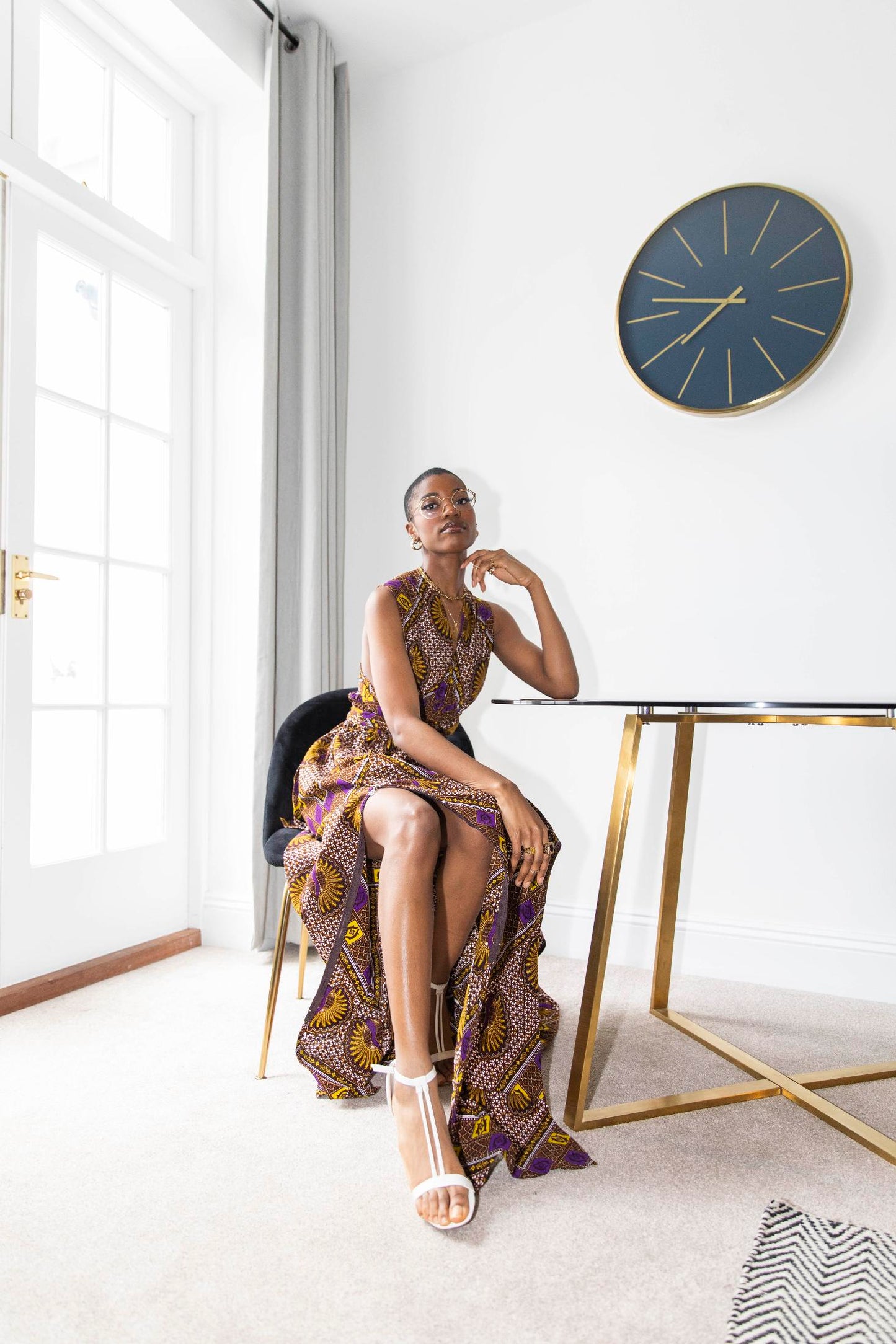 Makena African Print Dress