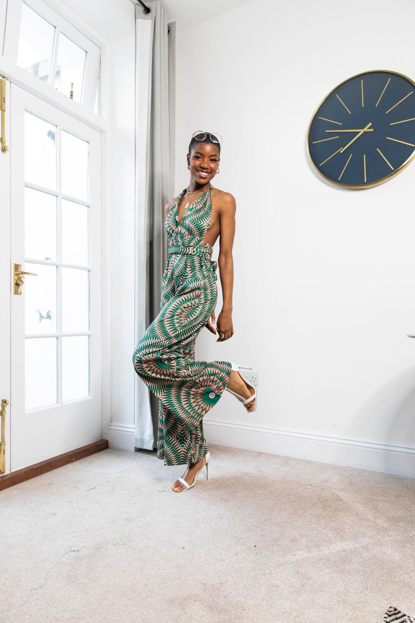Lindi African Print Jumpsuit