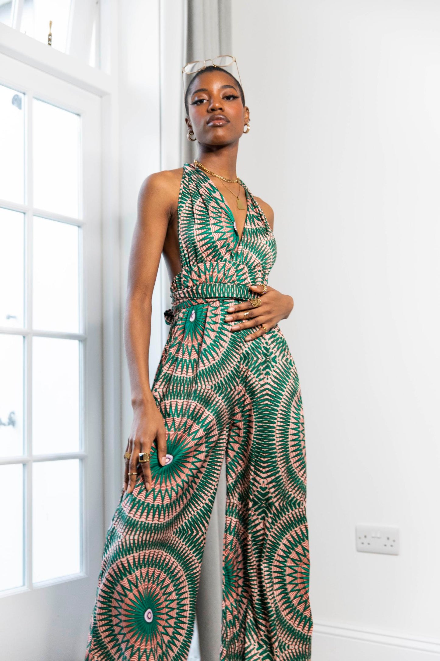 Lindi African Print Jumpsuit