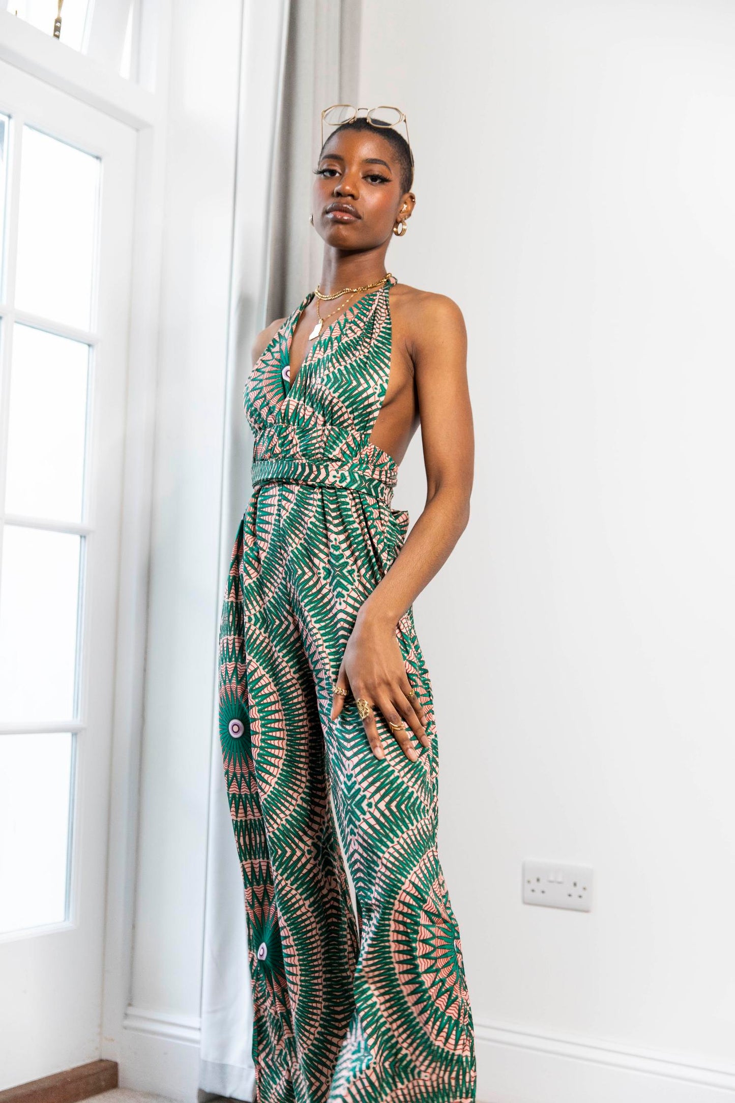 Lindi African Print Jumpsuit