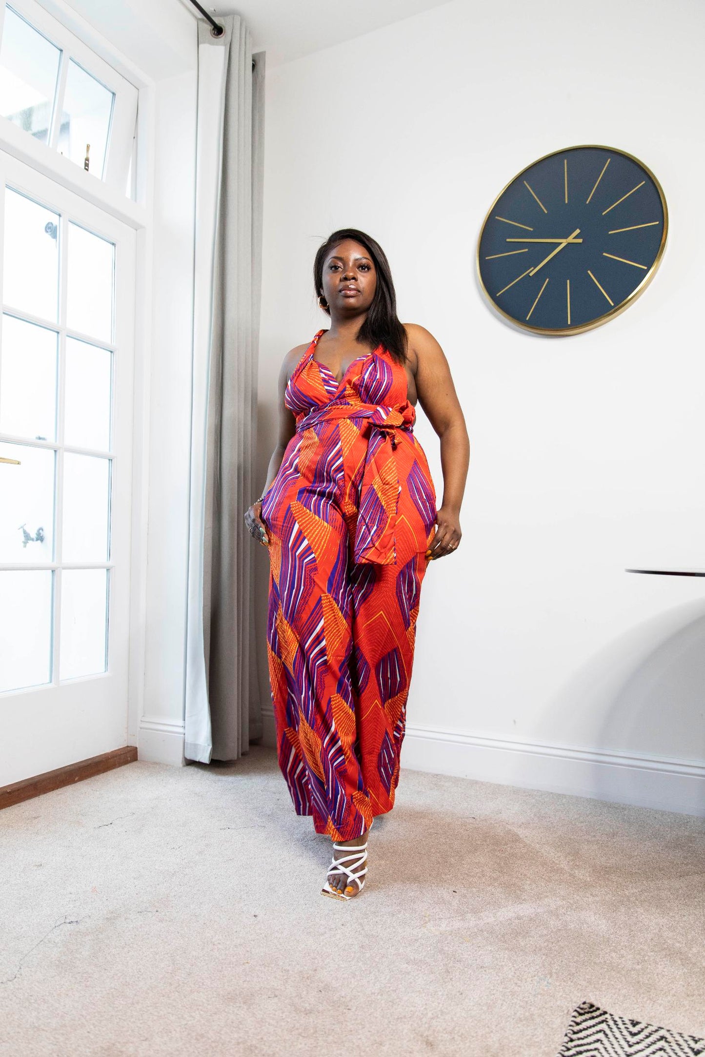 Chira African Print Jumpsuit