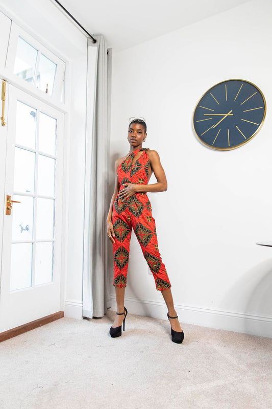 Alexandria African Print Jumpsuit