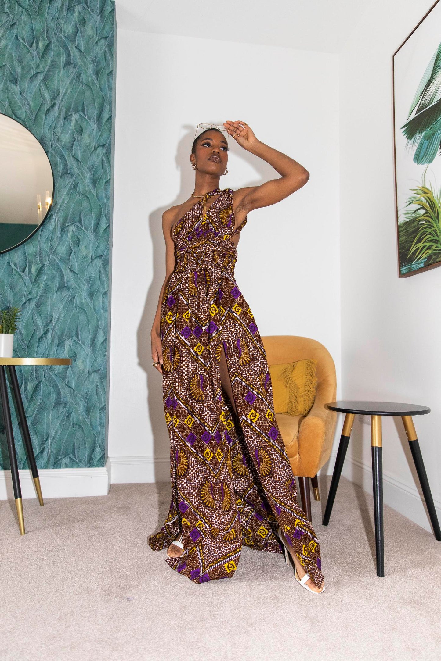 Makena African Print Dress