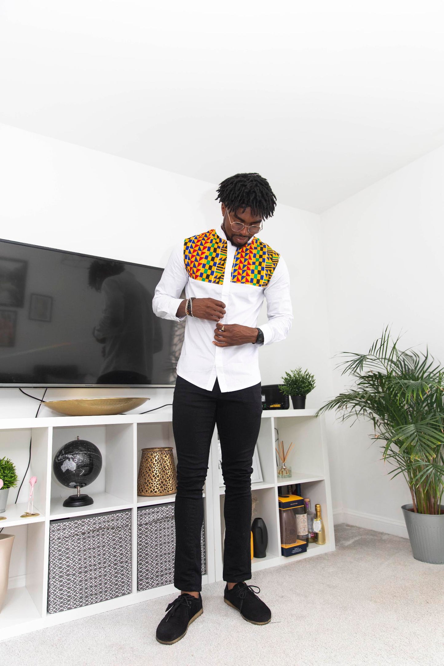 Bouaka Kente Print Shirt