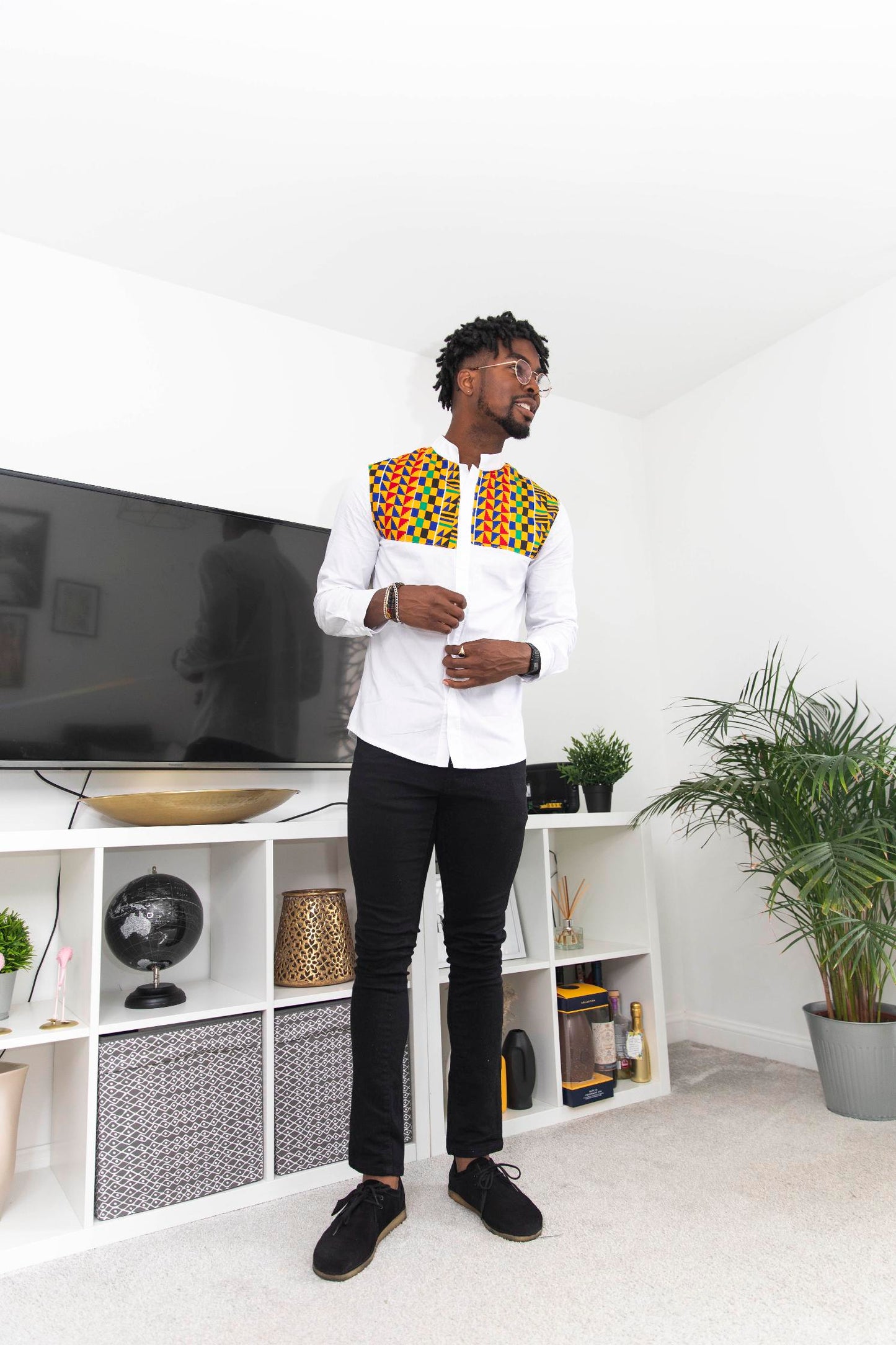 Bouaka Kente Print Shirt