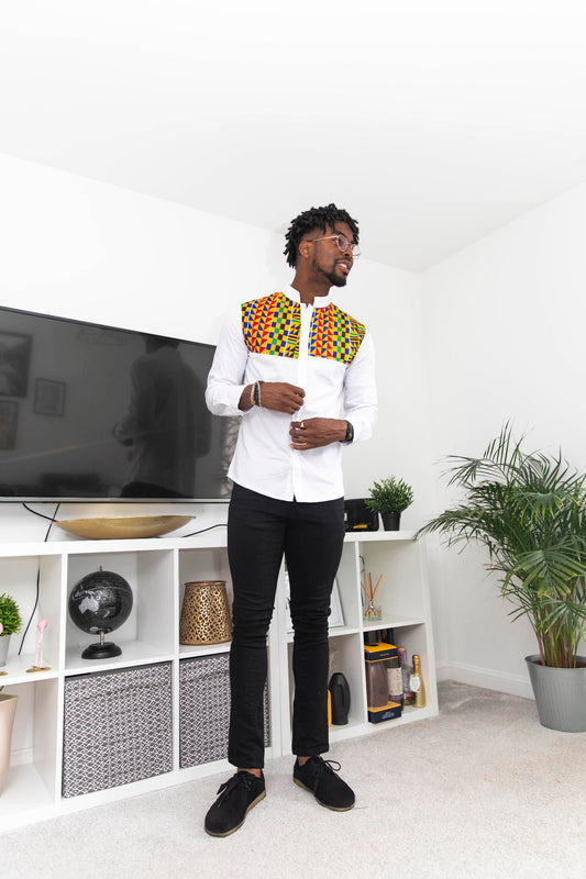 Bouaka Kente Print Shirt