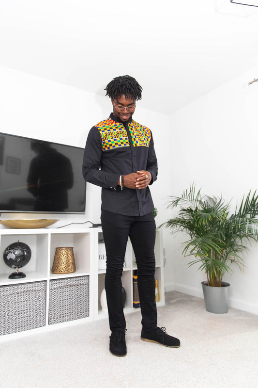 Bouake Kente Print Shirt