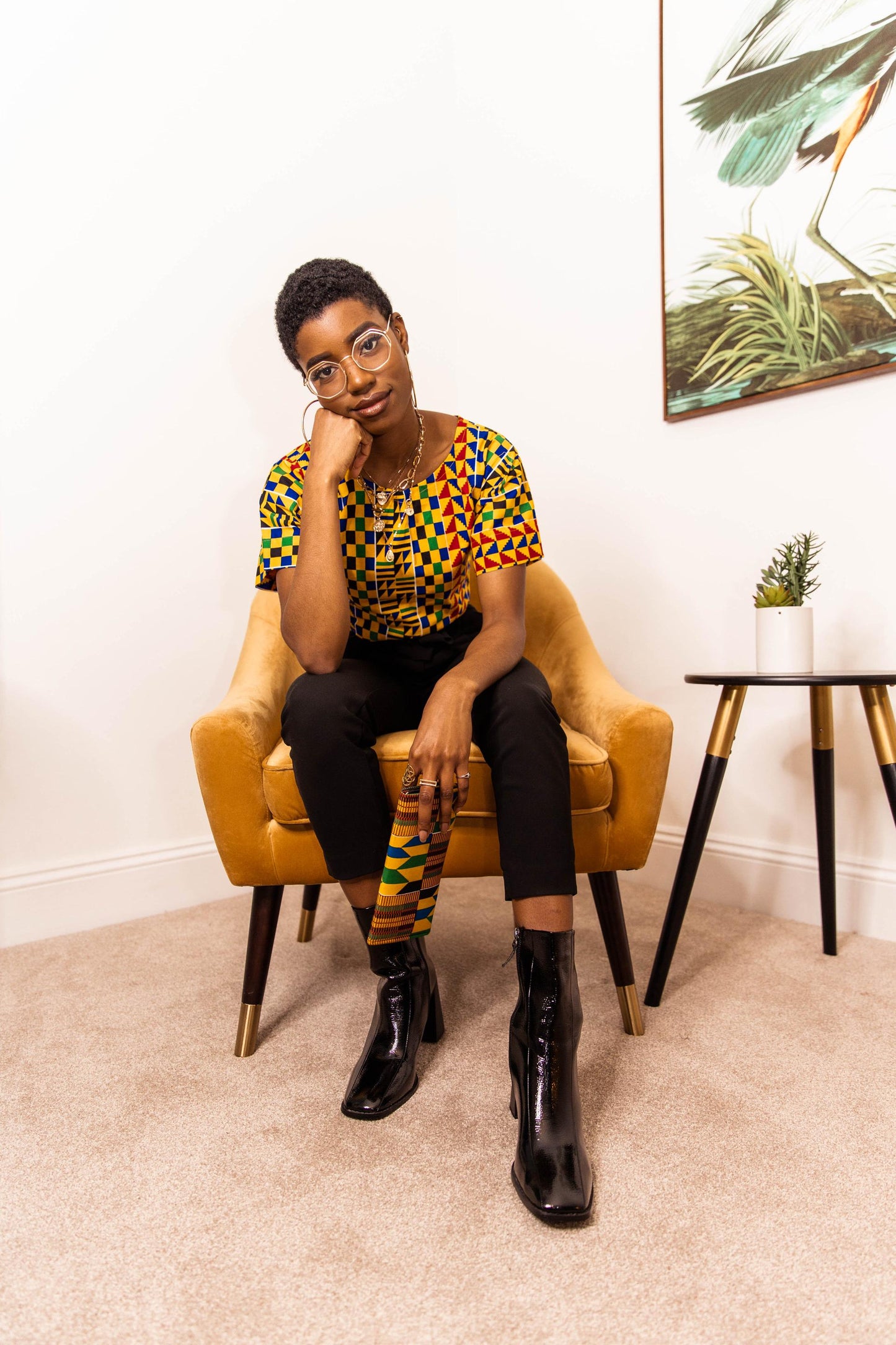 Kitwe Kente Print Top