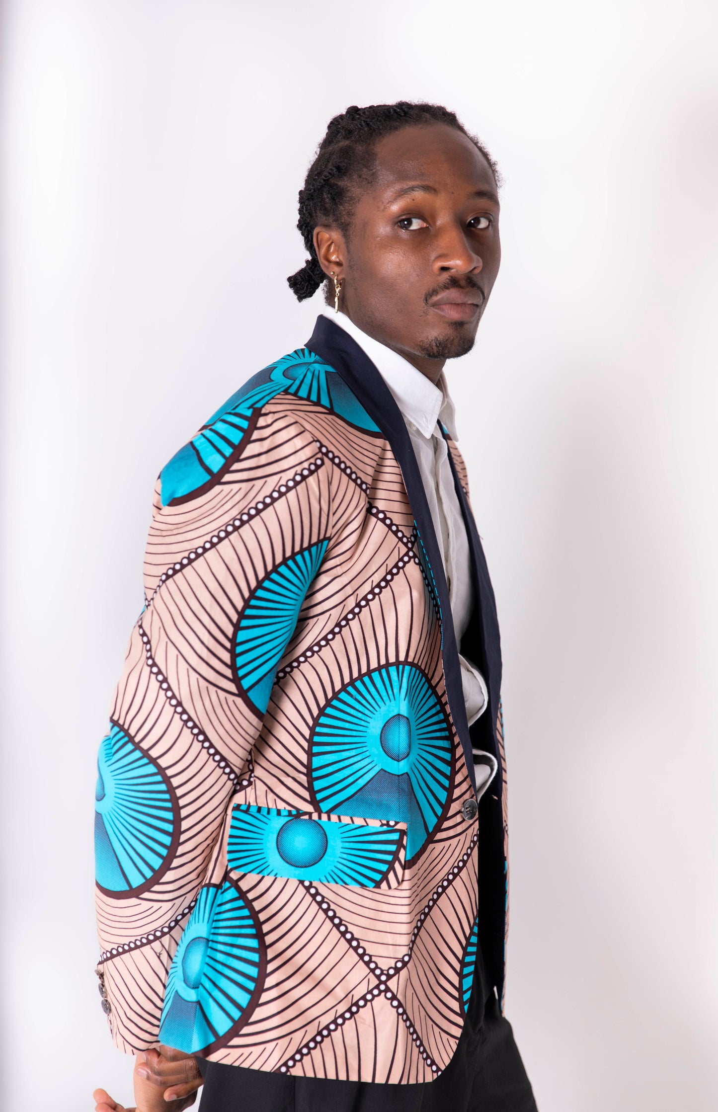 Olamide Men's African Print Blazer