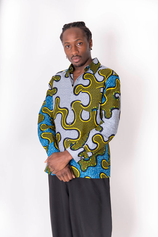 Kayan African Print Shirt