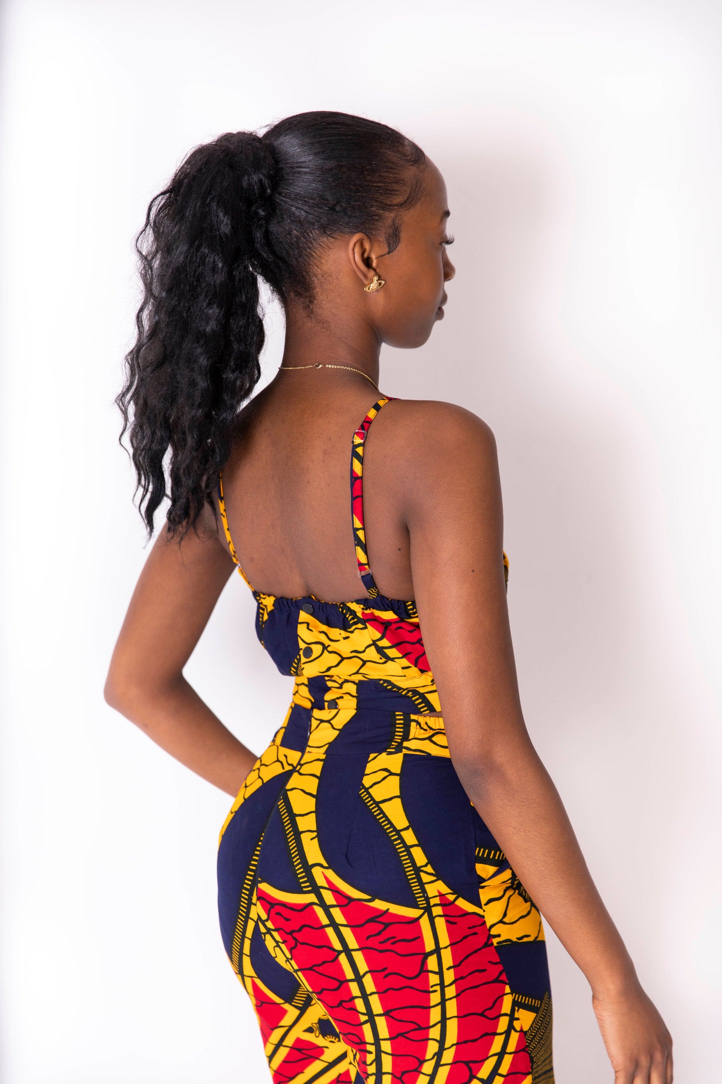 Seire African print pants and top set