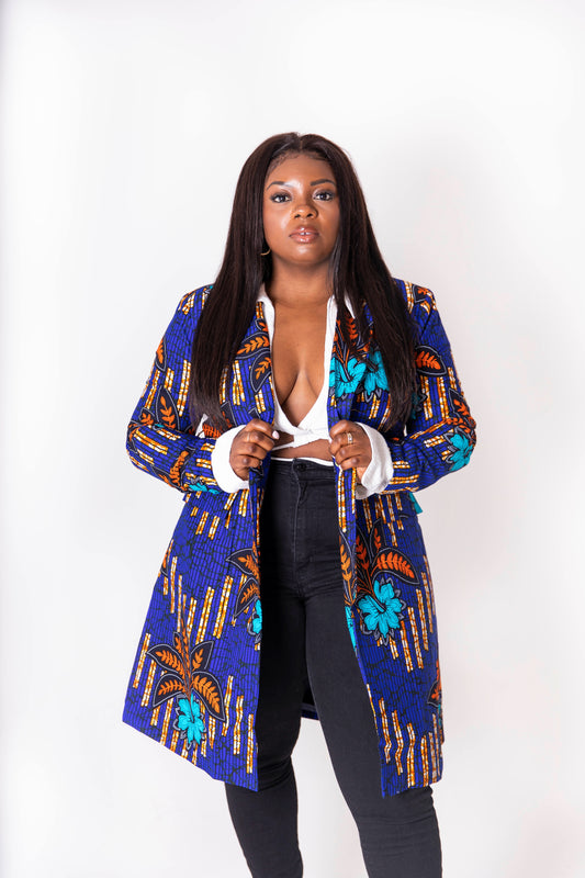Michela African Print Jacket