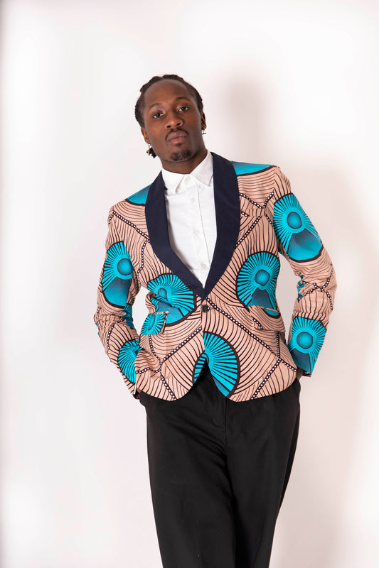Olamide Men's African Print Blazer