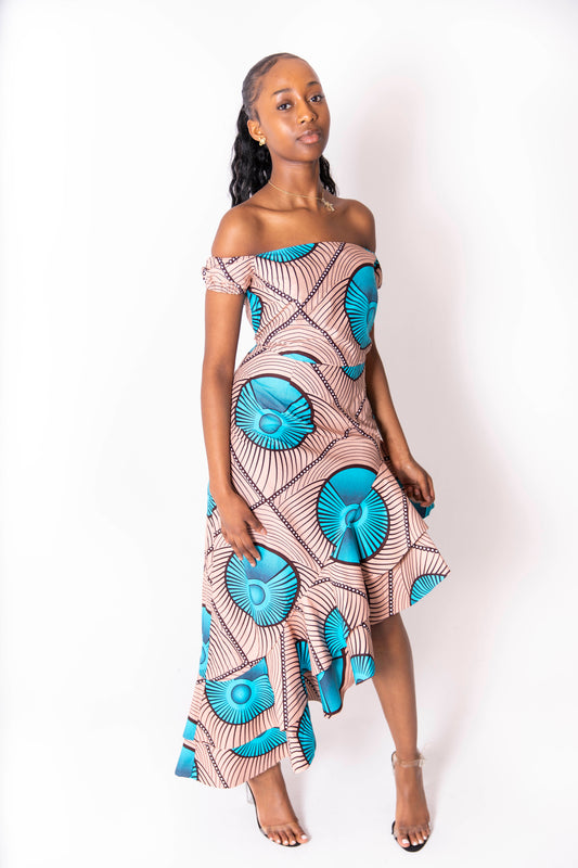 Rela African Print Dress