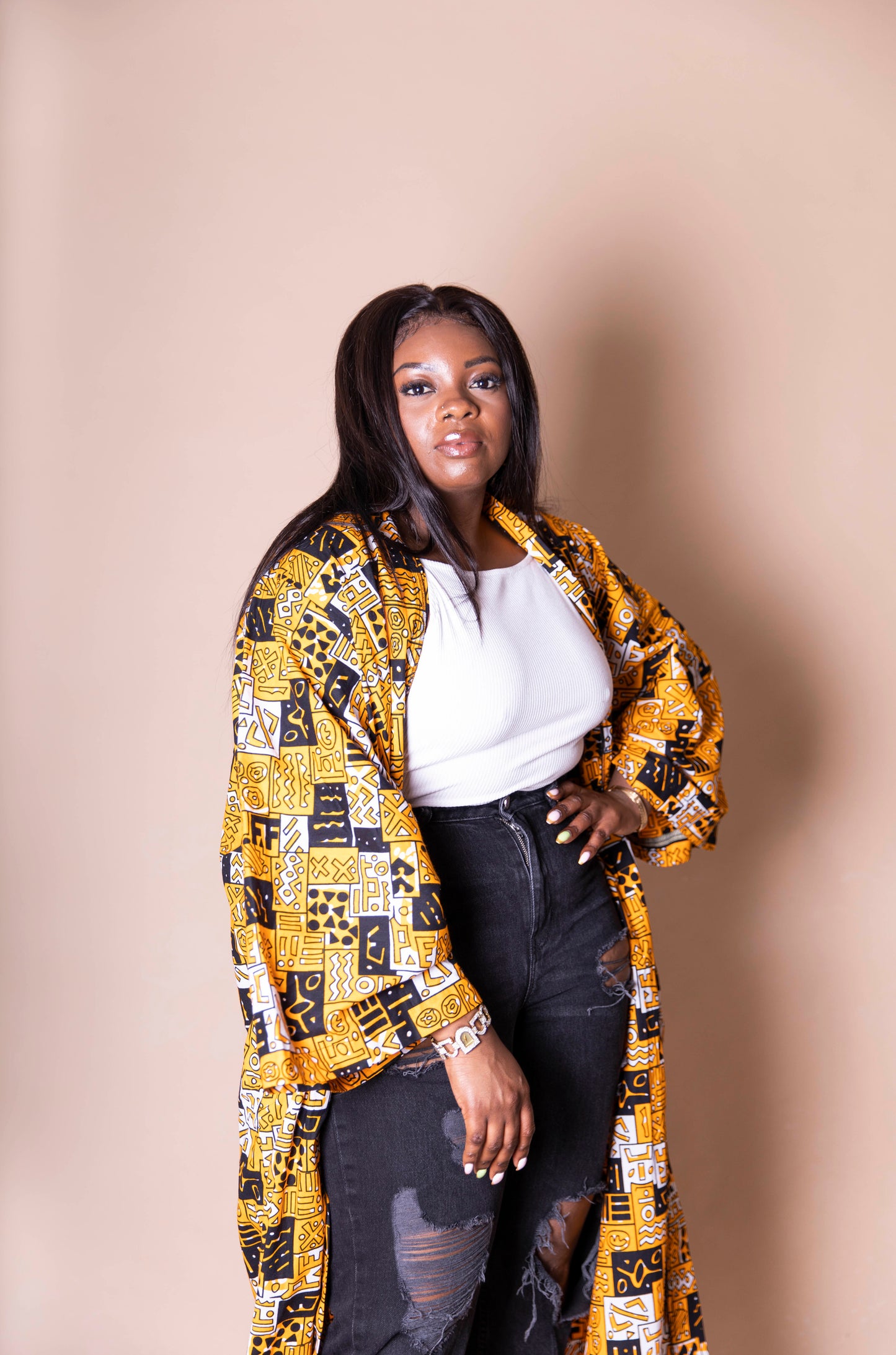 Queenie African Print Kaftan