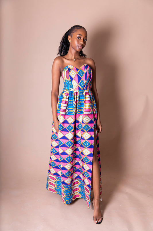 Sasha African Print Dress