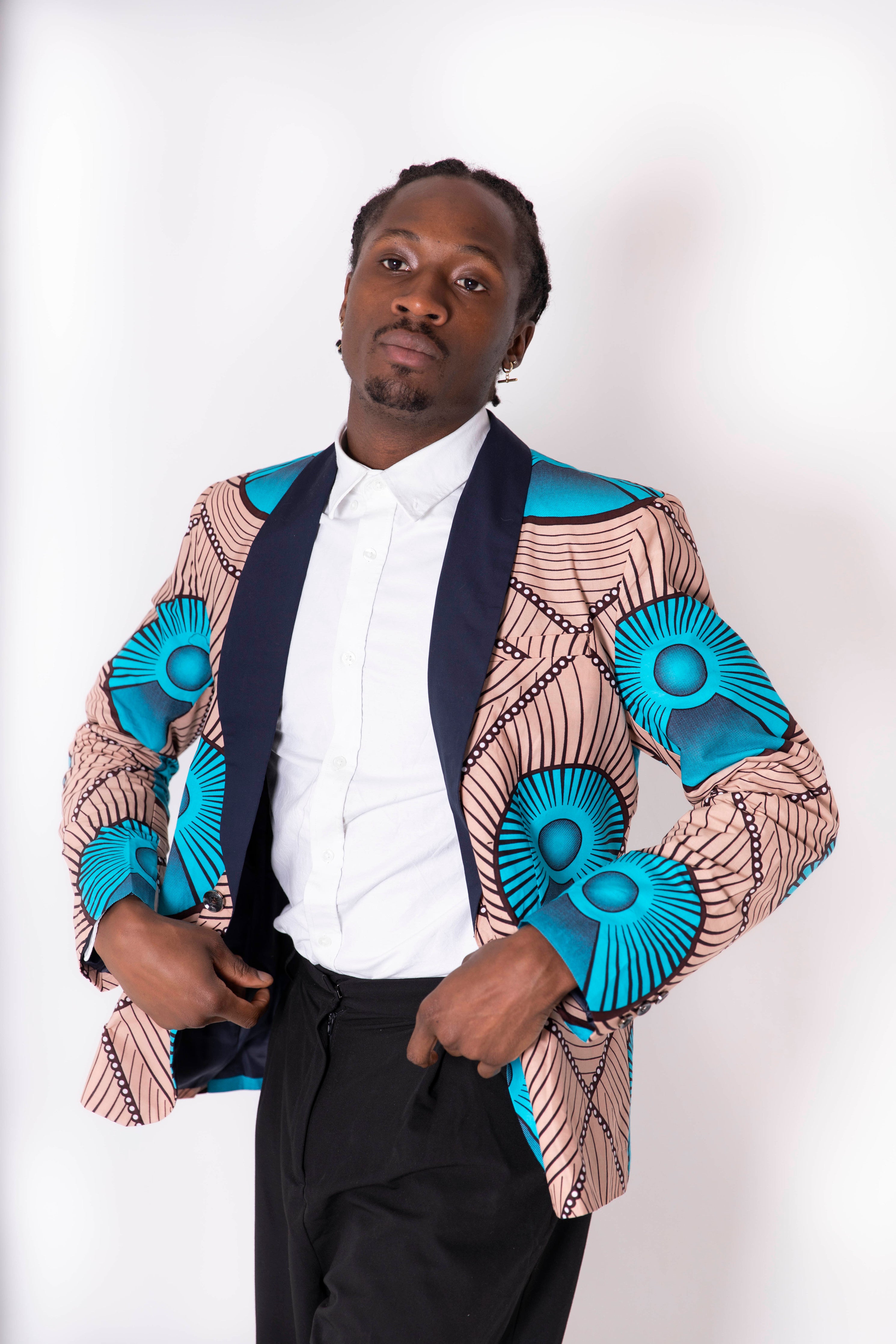 African print blazer on sale mens