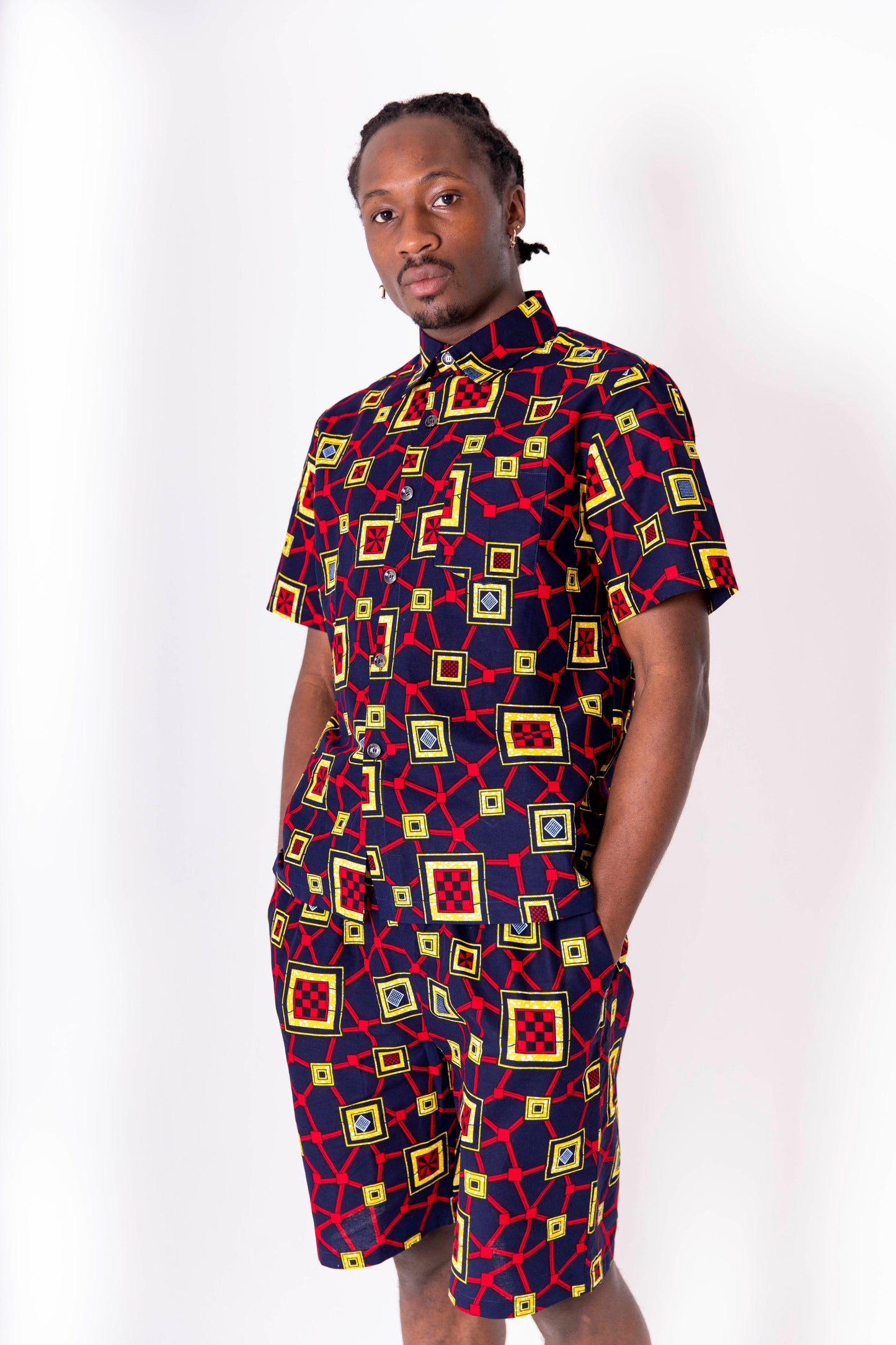 Adi African Print Shorts