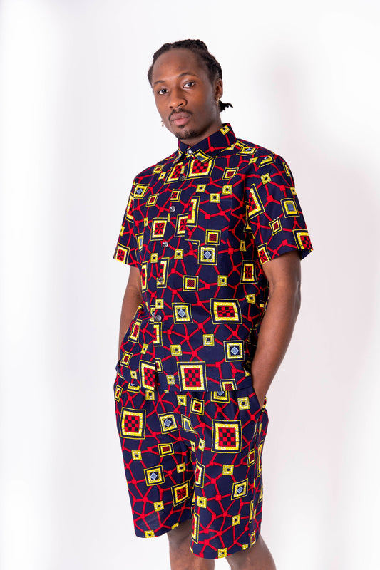 Adi African Print Shorts