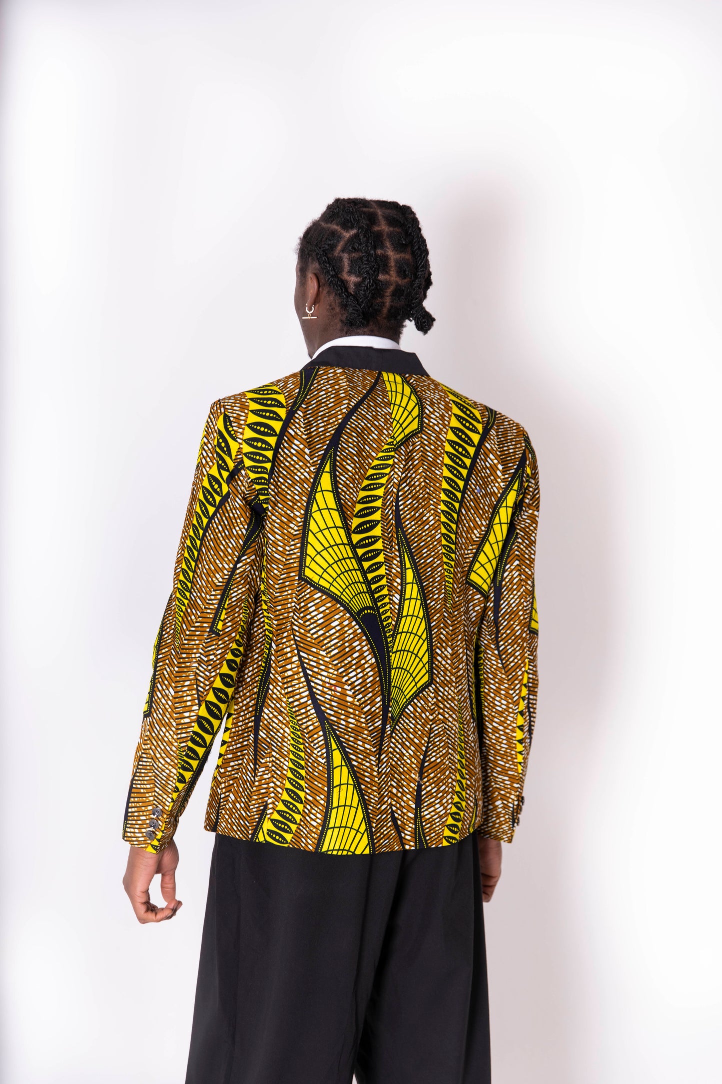 Rema Men's African Print Blazer