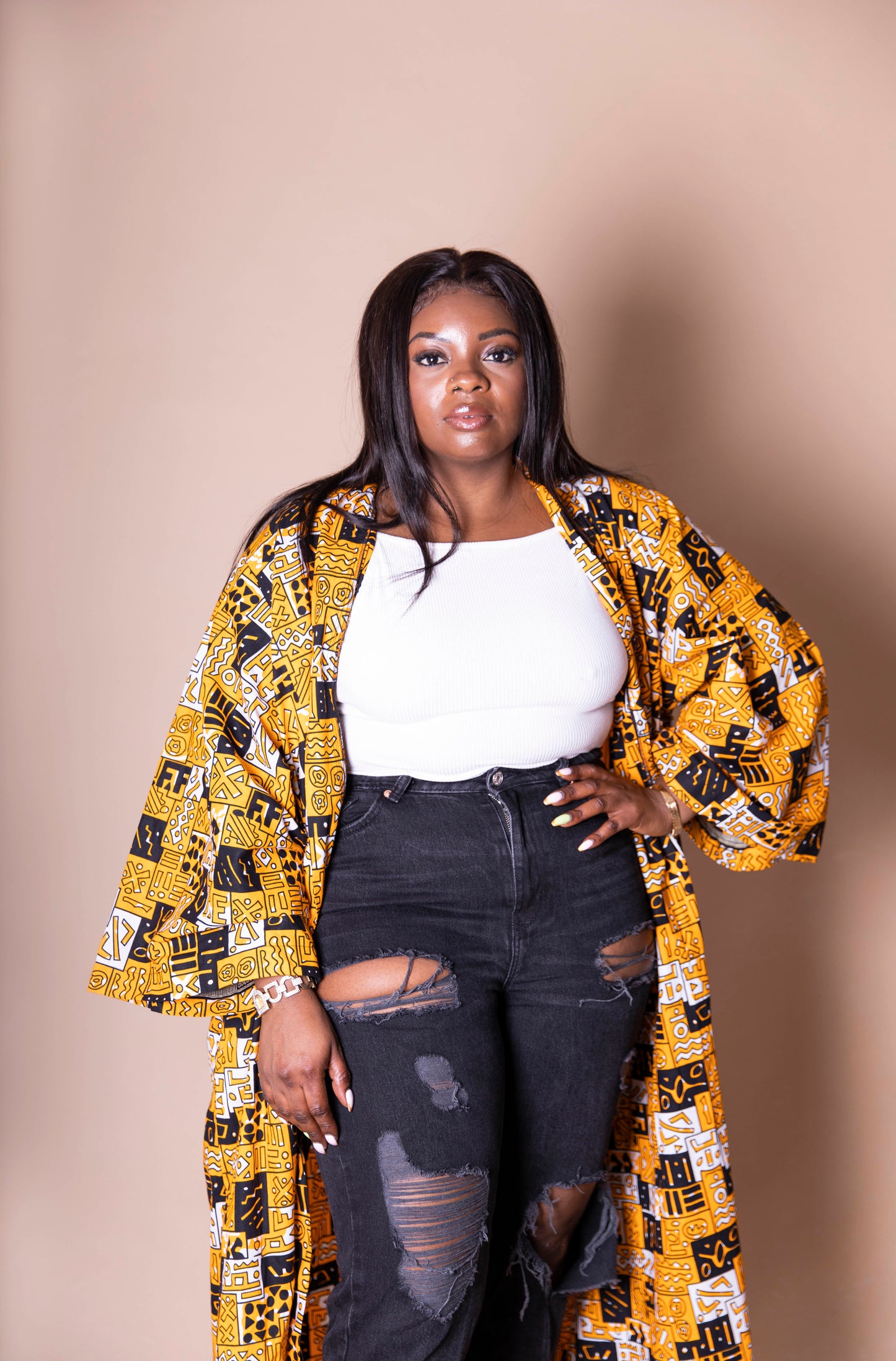 Queenie African Print Kaftan