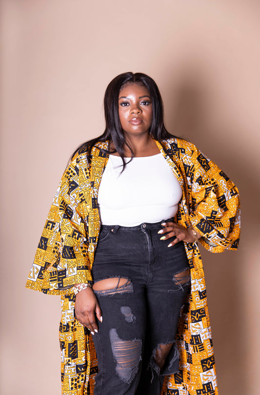 Queenie African Print Kaftan