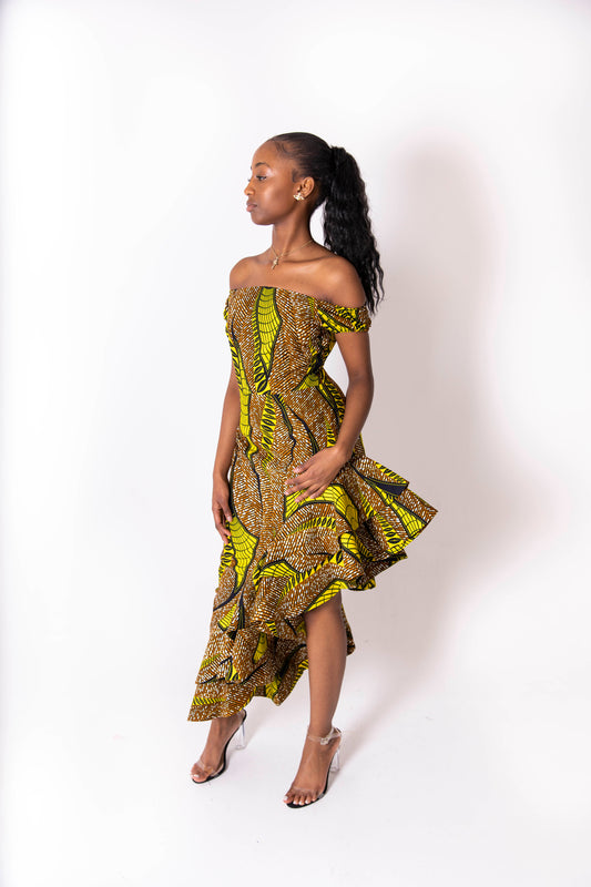 Chi African Print Dress