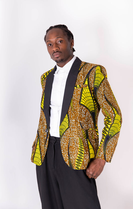 Rema Men's African Print Blazer