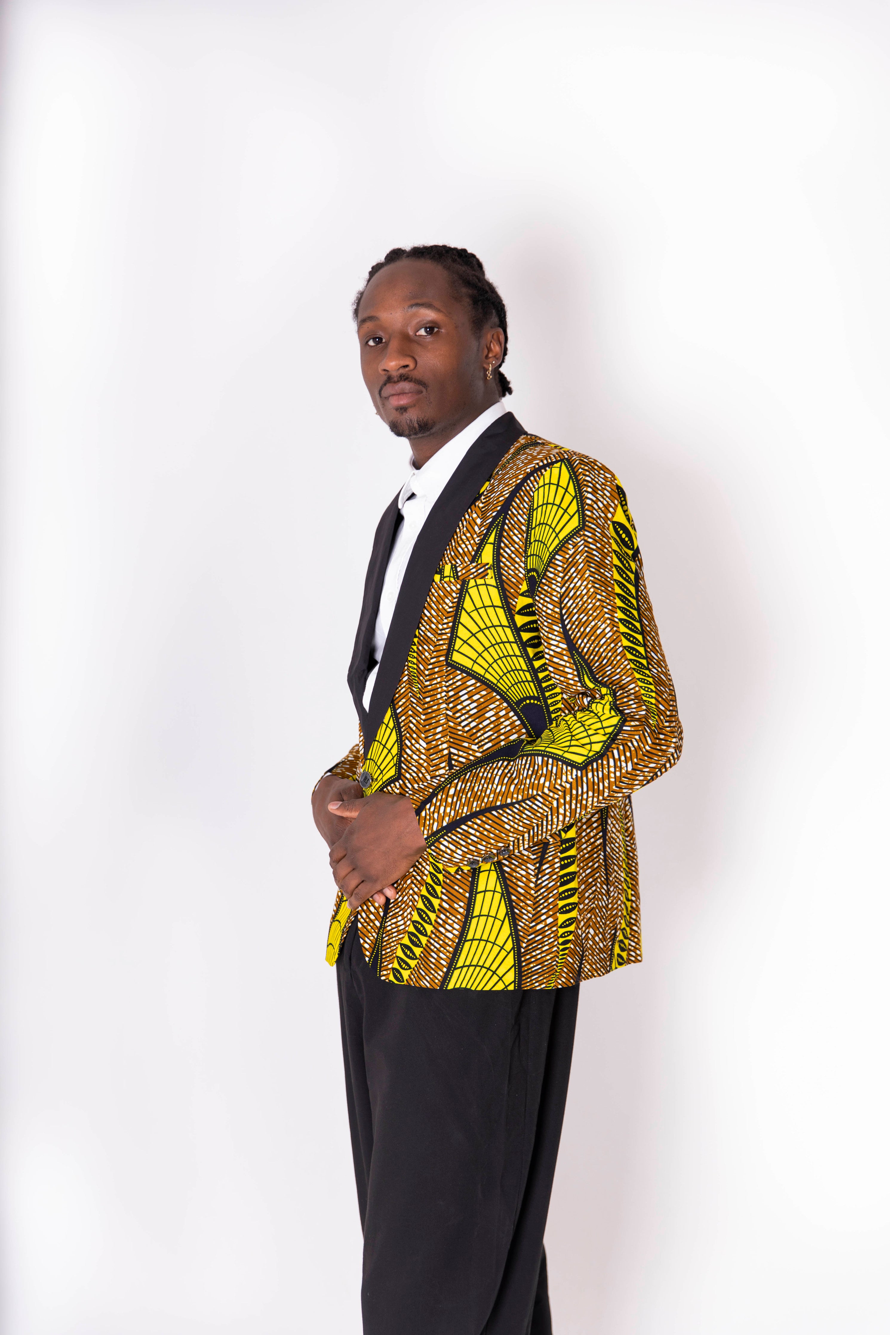 African print cheap suit jacket