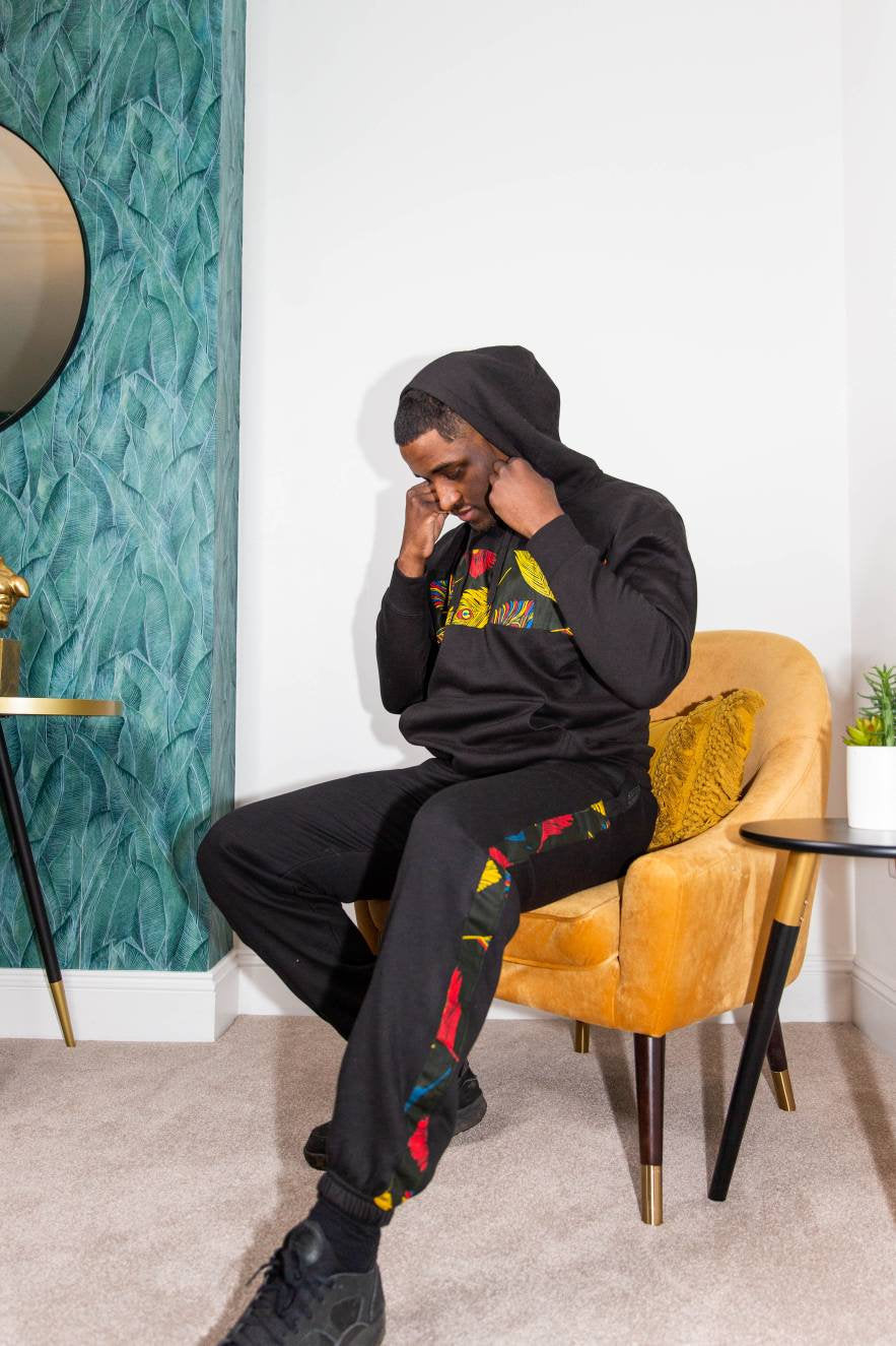 Ibadan Mens African Print Hoody