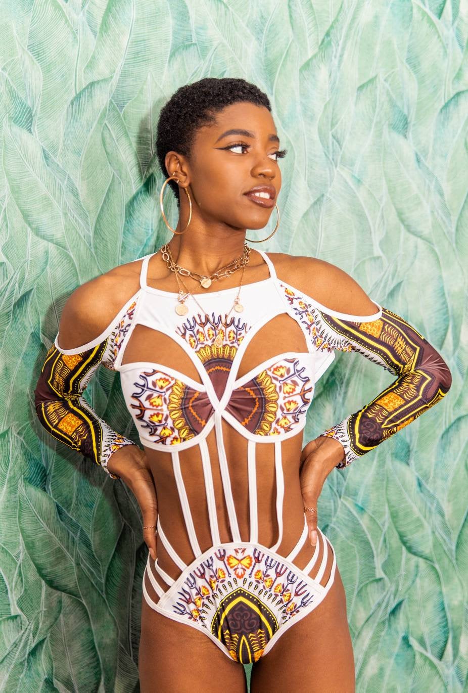 Kinshasa African Print Swimsuit – RINM Clothing